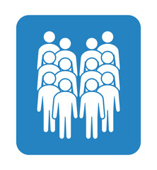 Symbol, ikona ludzi. Plik wektorowy.