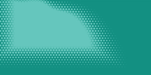 Geometric abstract Hexagon Two Color Background