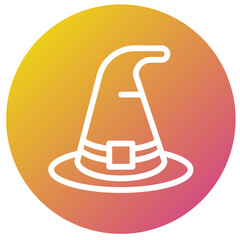 Witch hat Vector Icon Design Illustration