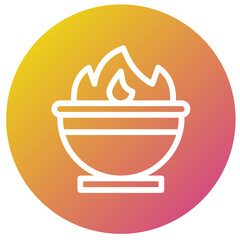 Cauldron Vector Icon Design Illustration