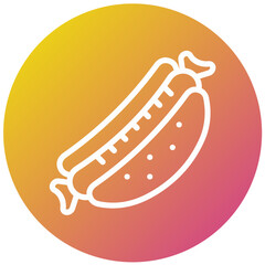 Hot dog Vector Icon Design Illustration