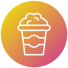Pop corn Vector Icon Design Illustration