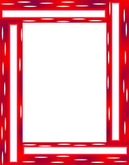 Abstract glowing neon frame. PNG with transparent background.