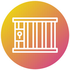 Jail Vector Icon Design Illustration