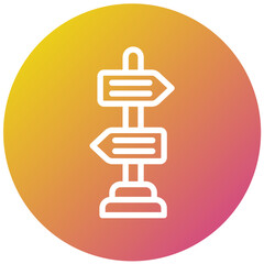 Signage Vector Icon Design Illustration