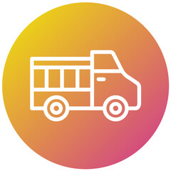 Pickup Truck Vector Icon Design Illustration