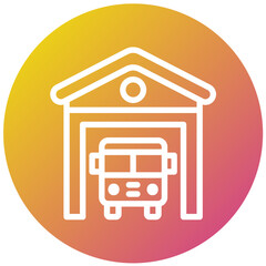 Shed Vector Icon Design Illustration