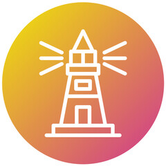 Lighthouse Vector Icon Design Illustration