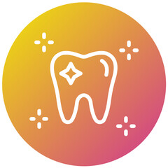 Clean Tooth Vector Icon Design Illustration