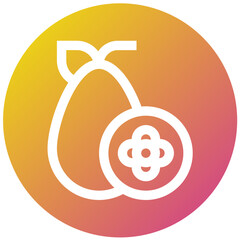 Kumquat Vector Icon Design Illustration