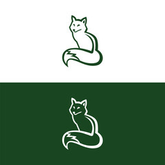 Art & Illustration, cat logo design, cat vector logo