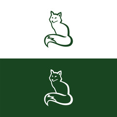 Art & Illustration, cat design illustration, cat logo design