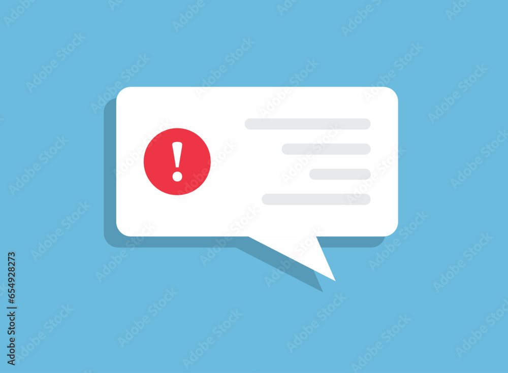 Poster new message icon in flat style. incoming inbox email vector illustration on isolated background. bub