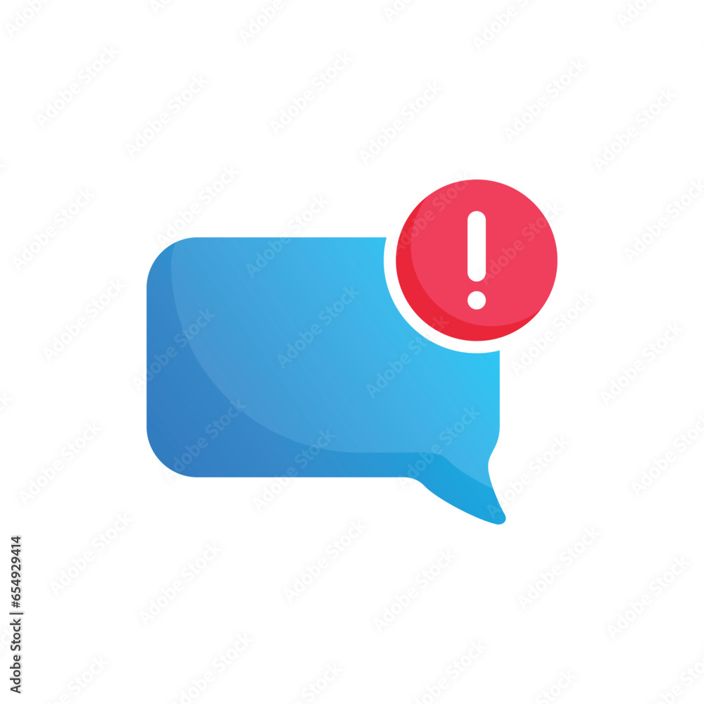 Poster new message icon in flat style. incoming inbox email vector illustration on isolated background. bub