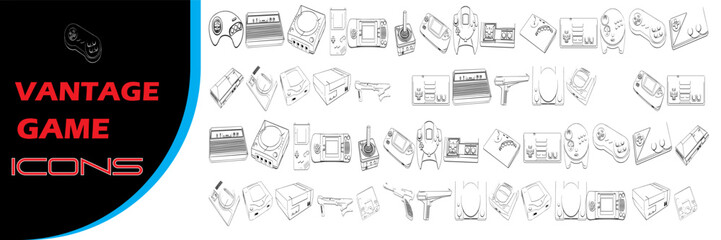 Pixel Art icons, planets, aliens, spacecraft, and rockets are used in the Space Arcade game's UI elements. Retro y2K vector illustration of a computer user interface Backdrop that is isolated.
