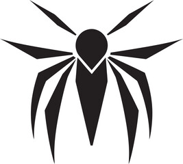 Abstract Stick Insect Logo Chic Insect Design