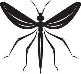 Vector Stick Insect Silhouette Artistic Insect Logo