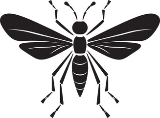 Contemporary Insect Badge Minimalistic Stick Insect Icon