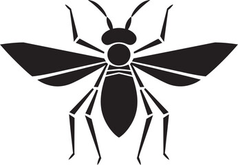 Minimalistic Stick Insect Icon Mysterious Insect Profile