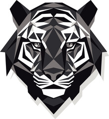 Mighty Black Tiger Symbol Nighttime Hunter Crest