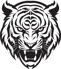 Ferocious Onyx Majesty Majestic Tiger Face Logo