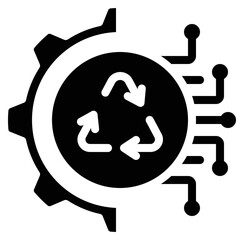 Recycleable Technology Icon