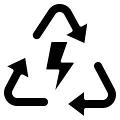 Recycle Electricity Icon