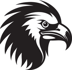 Obraz premium Regal Sky Scavenger Mark Shadowed Carrion Seeker Emblem