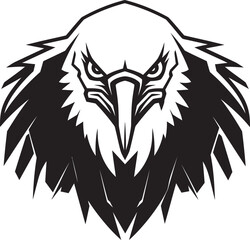 Majestic Vultures Night Watch Elegant Avian Sovereign Badge