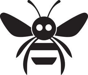 Monochrome Sting of Power Logo Elegant Avian Regency