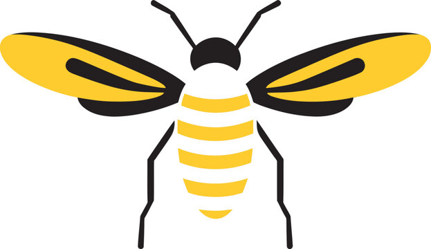 Silent Sting of Sovereignty Black Vector Wasp Emblem Design