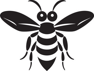 Monochromatic Sting of Supremacy Dark Vector Monarch Emblem