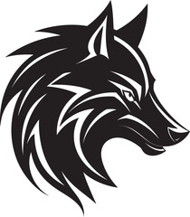Shadowed Alpha Wolf Insignia Onyx Guardian of the Night