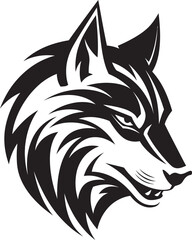 Obraz premium Regal Black Alpha Crest Graceful Timberwolf Insignia