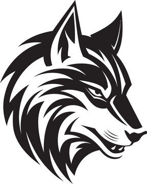 Regal Black Alpha Crest Graceful Timberwolf Insignia