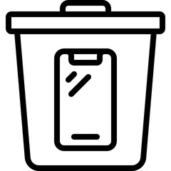 E Waste Bin Icon