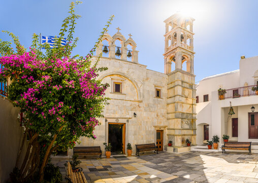 Monastery of Panagia Tourliani in Ano Mera village, Mykonos islands, Greece  Cyclades
