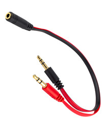3.5 mm audio jack plug with cable