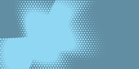 Geometric abstract Hexagon Two Color Background