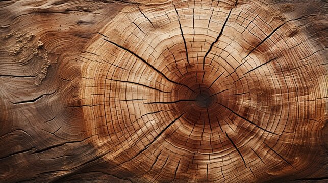 Bark Wood Tree Rings Texture Background
