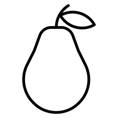 Outline Pear icon