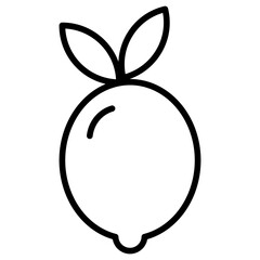 Outline Lemon icon