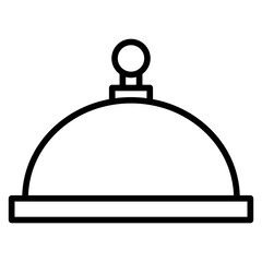 Outline Dish serve icon