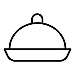 Outline Food plate icon