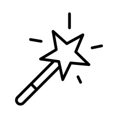 Outline Magic wand icon