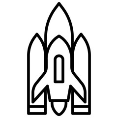 Outline Rocket icon