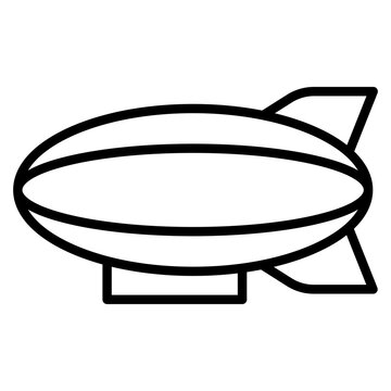 recommend clip art: Outline Blimp icon