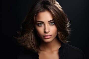 Fototapeta premium Beauty portrait of a supermodel with bright makeup. Beautiful eyes.
