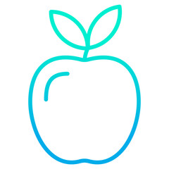 Outline gradient Apple icon