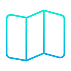 Outline gradient Map icon